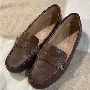 SOUL Naturalizer Brown Leather Loafers